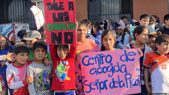 Ayacucho: Realizan pasacalle por una vida sin drogas y violencia en Huamanga