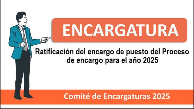 Encargatura de especialistas en educación de la UGEL personal directivo y jerárquico de las IIEE 2025