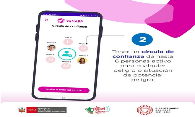 Con #Yanapp puedes:
Crear tu círculo de confianza con hasta 6 contactos. 
Acceder a la #Línea100 y #Chat100 de manera rápida y sencilla.
Ubicar los #CEM más cercanos a ti.
¡Descarga #Yanapp ahora! Pasa la voz, 𝗰𝗼𝗺𝗽𝗮𝗿𝘁𝗲 esta información.
#MunicipalidadDistritalDeAsia

