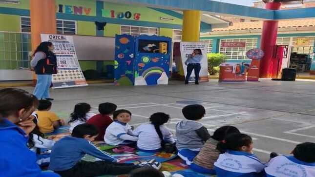 Alumnos de educación inicial participan de talleres lúdicos para conocer más sobre educación vial
