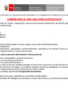 Vista preliminar de documento Comunicado N° 001 