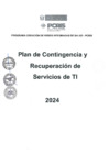 Vista preliminar de documento ANEXO 1 -PLAN DE CONTINGENCIA Y RECUPERACION DE SERVICIOS TI