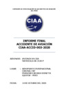 Vista preliminar de documento INFORME FINAL ACCIDENTE DE AVIACIÓN CIAA-ACCID-003-2020