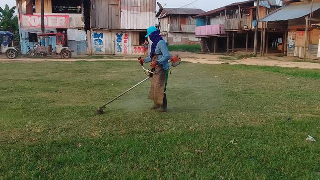 mantenimiento del campo deportivo Grau del Asentamiento Humano 28 de Julio