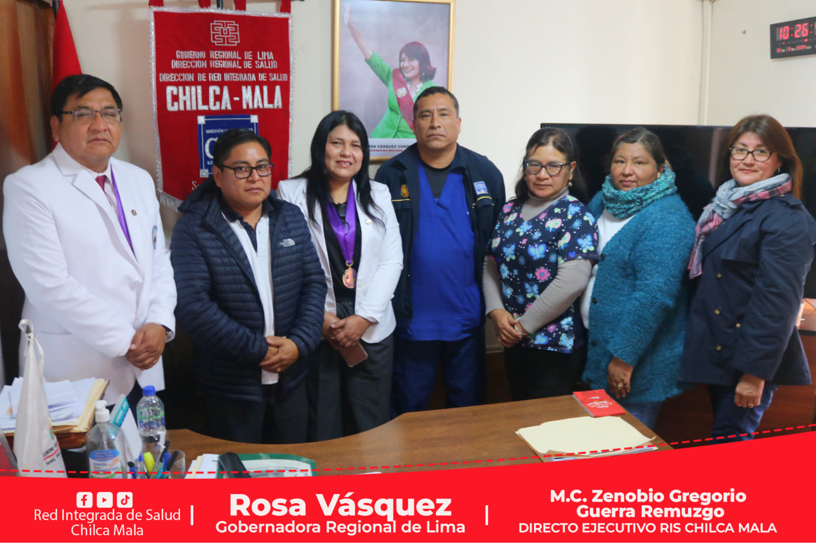 RIS Chilca Mala y Colegio Médico del Perú coordinan acciones para el mejoramiento del sistema de salud