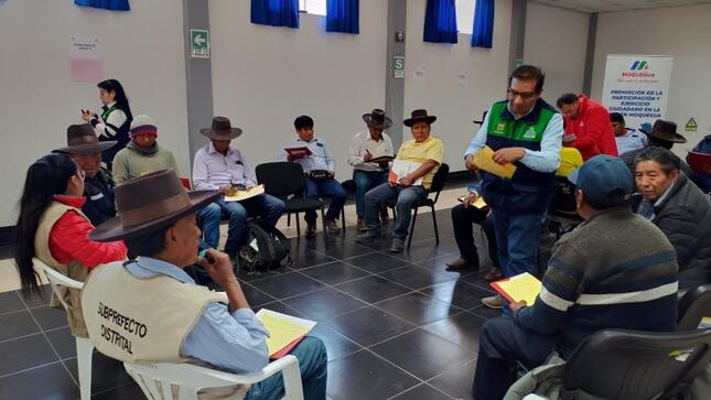 La Municipalidad Provincial de Mariscal Nieto, a través de la Subgerencia de Desarrollo Económico, participó activamente en la Mesa de Trabajo y Elección de Representantes de Comunidades Campesinas de la provincia de Mariscal Nieto. 
