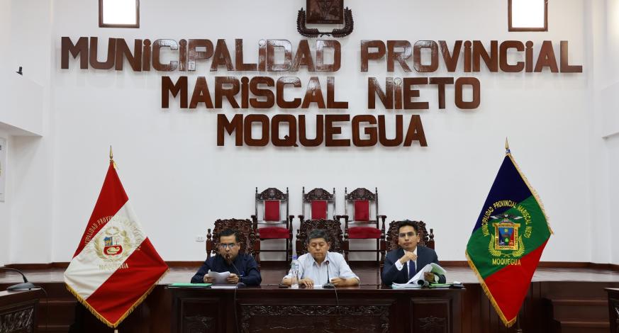 En el marco de la 16° Sesión Ordinaria del Concejo de la Municipalidad Provincial Mariscal Nieto, se aprobaron importantes acuerdos que fortalecerán la seguridad ciudadana y promoverán la cooperación interinstitucional.