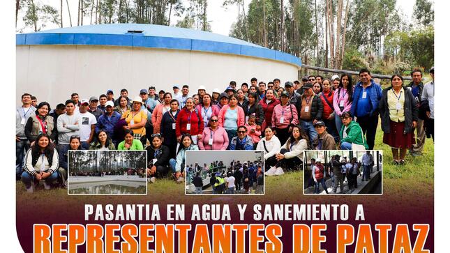 Pasantía en agua y saneamiento a representantes de Pataz, Huaylillas y Vijus
