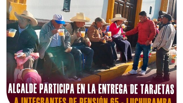 Compartió un agradable momento con los adultos mayores del distrito de Lluchubamba
