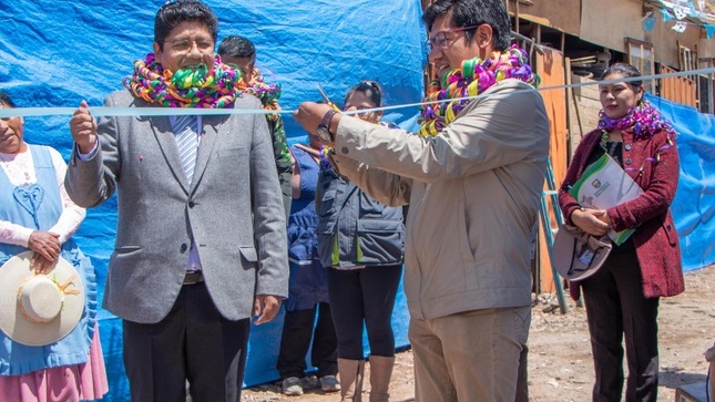 Municipalidad de Puno participa en la inauguración de puestos de venta de la Asociación de Comerciantes Recicladores