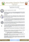 Vista preliminar de documento ORDENANZA MUNICIPAL N° 023-2019-MDC-CM