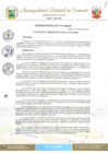 Vista preliminar de documento ORDENANZA MUNICIPAL N° 012-2019-MDC-CM