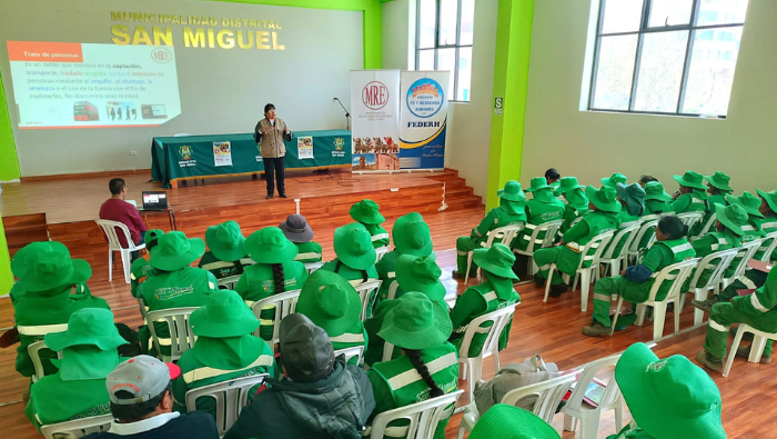 Cancillería Puno organizó capacitación sobre “Prevención del Delito de Trata de Personas y Migración”