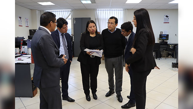 Pasantía a la Corte del Callao permitió a la comitiva de las Cortes de Lambayeque y Ucayali conocer y replicar los procesos que se ejecutan para el trámite y diligenciamiento de las cédulas de notificaciones y el uso del aplicativo informático Sernot.