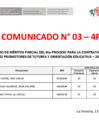 Vista preliminar de documento Comunicado 3 - 4P cuadro méritos parcial