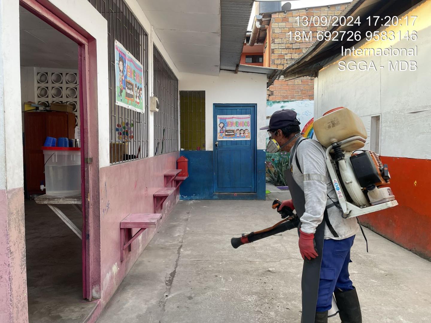 Muni belén realiza Fumigación en jardín corazón de Jesús
