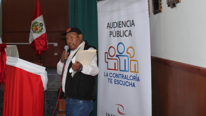 Tacna.– La Contraloría General invita a la ciudadanía de la provincia de Tarata a participar de la Audiencia Pública “La Contraloría te escucha” en la que podrán reportar alertas y denuncias sobre el mal uso de los recursos del Estado, así como presuntos casos de corrupción, inconducta funcional, obras públicas paralizadas o con deficiencias, sobrevaloración de obras, nepotismo y pagos por servicios no realizadas, entre otros.