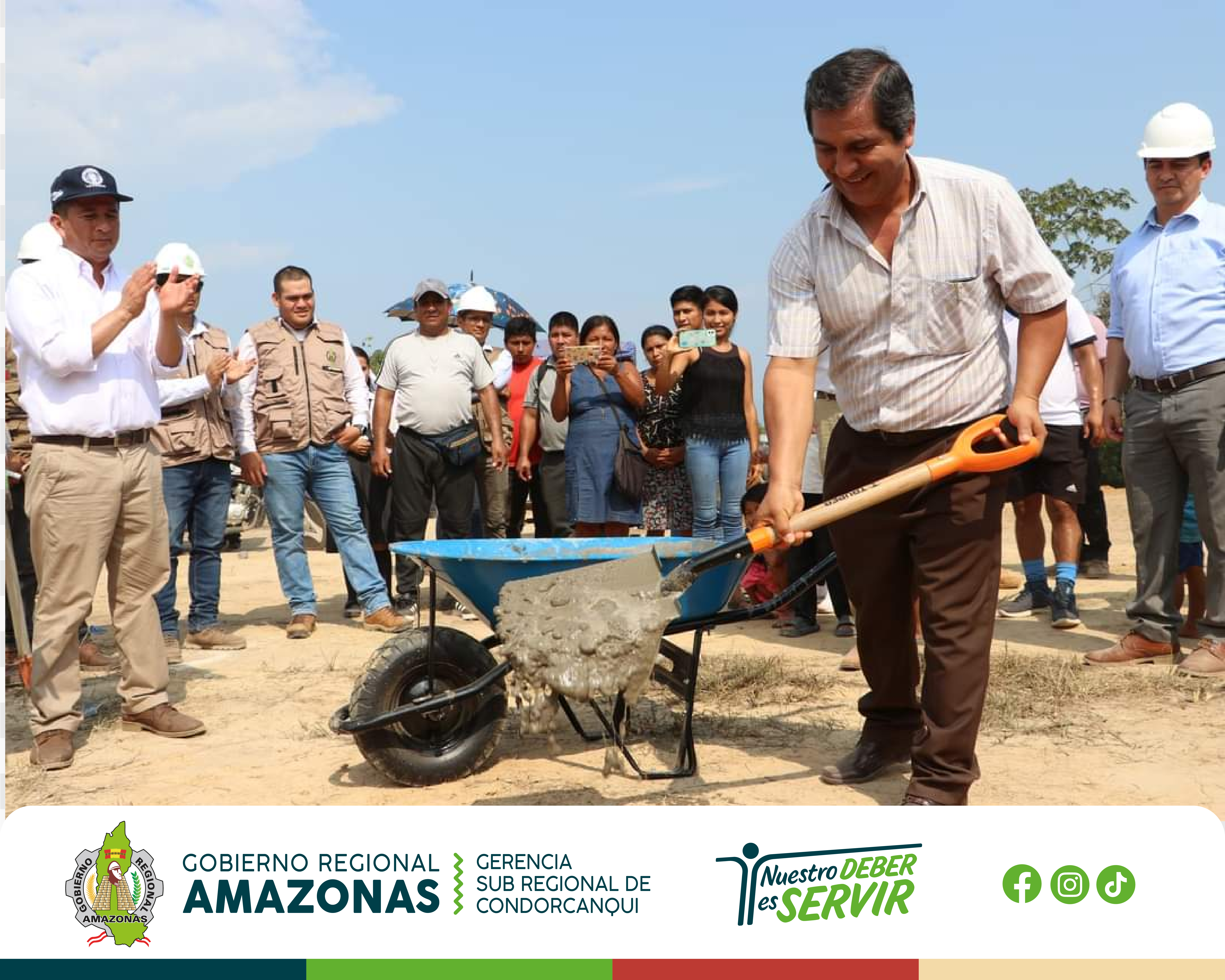 Gobernador Gilmer Horna coloca la primera piedra de la nueva sede de la UNTRM en Condorcanqui, con una inversión de más de 35 millones de soles para fomentar la educación superior.3