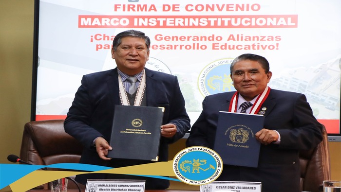 La Universidad Nacional José Faustino Sánchez Carrión ha suscrito un importante convenio de colaboración con la Municipalidad de Chancay.