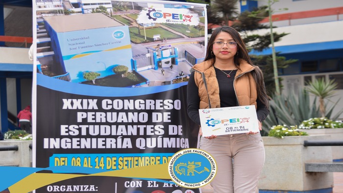La UNJFSC será sede del Congreso Peruano de Estudiantes de Ingeniería Química 2024 (COPEIQ) en su edición N° 29, el cual se desarrollará del 8 al 14 de setiembre en el auditorio central.