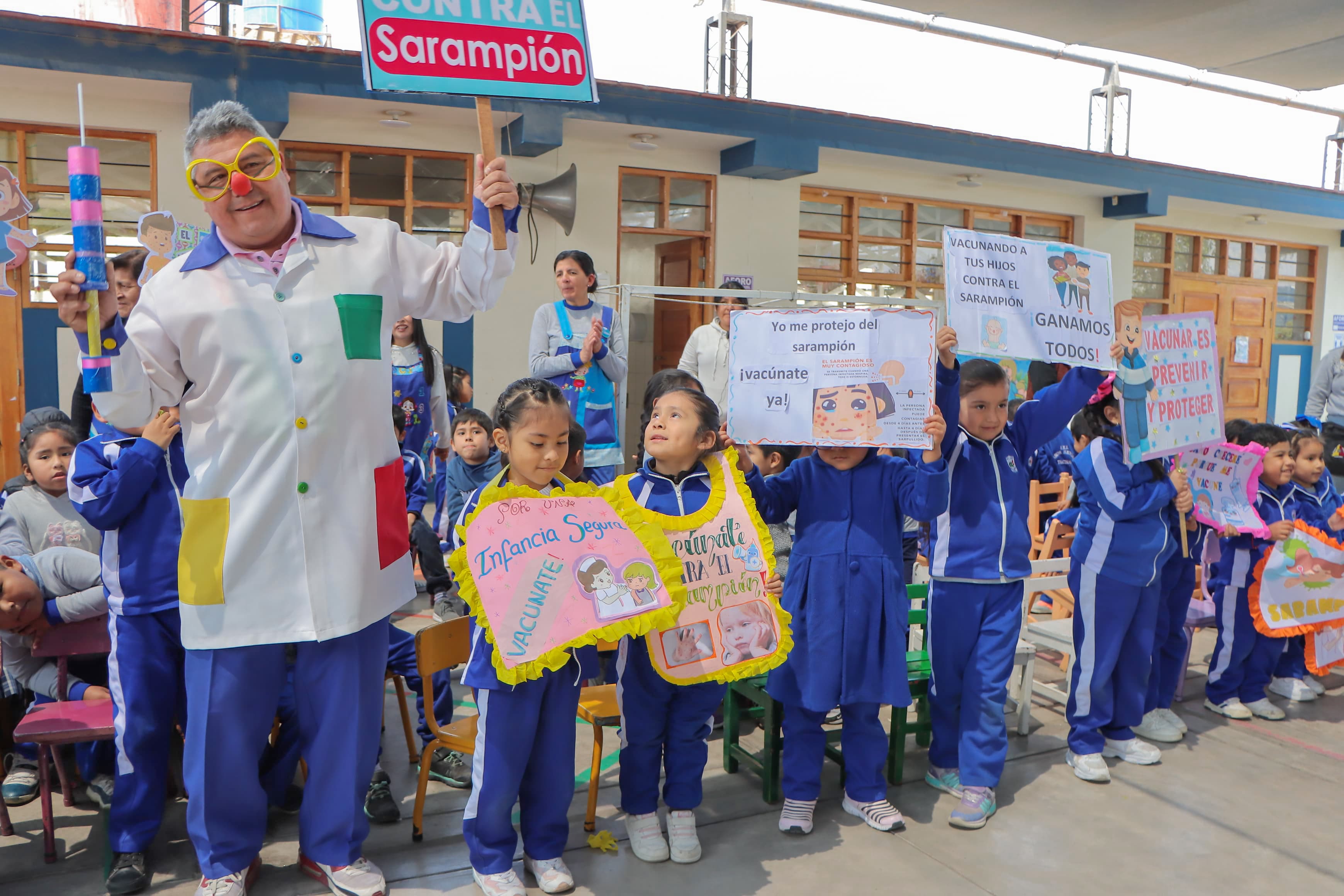 Vacunarán a 1300 niños por día contra la Sarampión en Tacna