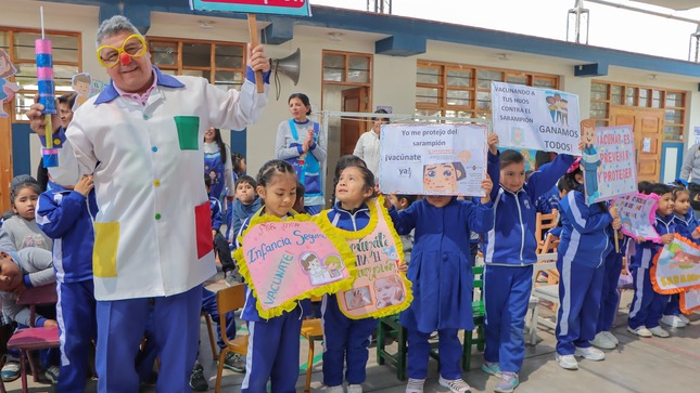 Vacunarán a 1300 niños por día contra la Sarampión en Tacna 