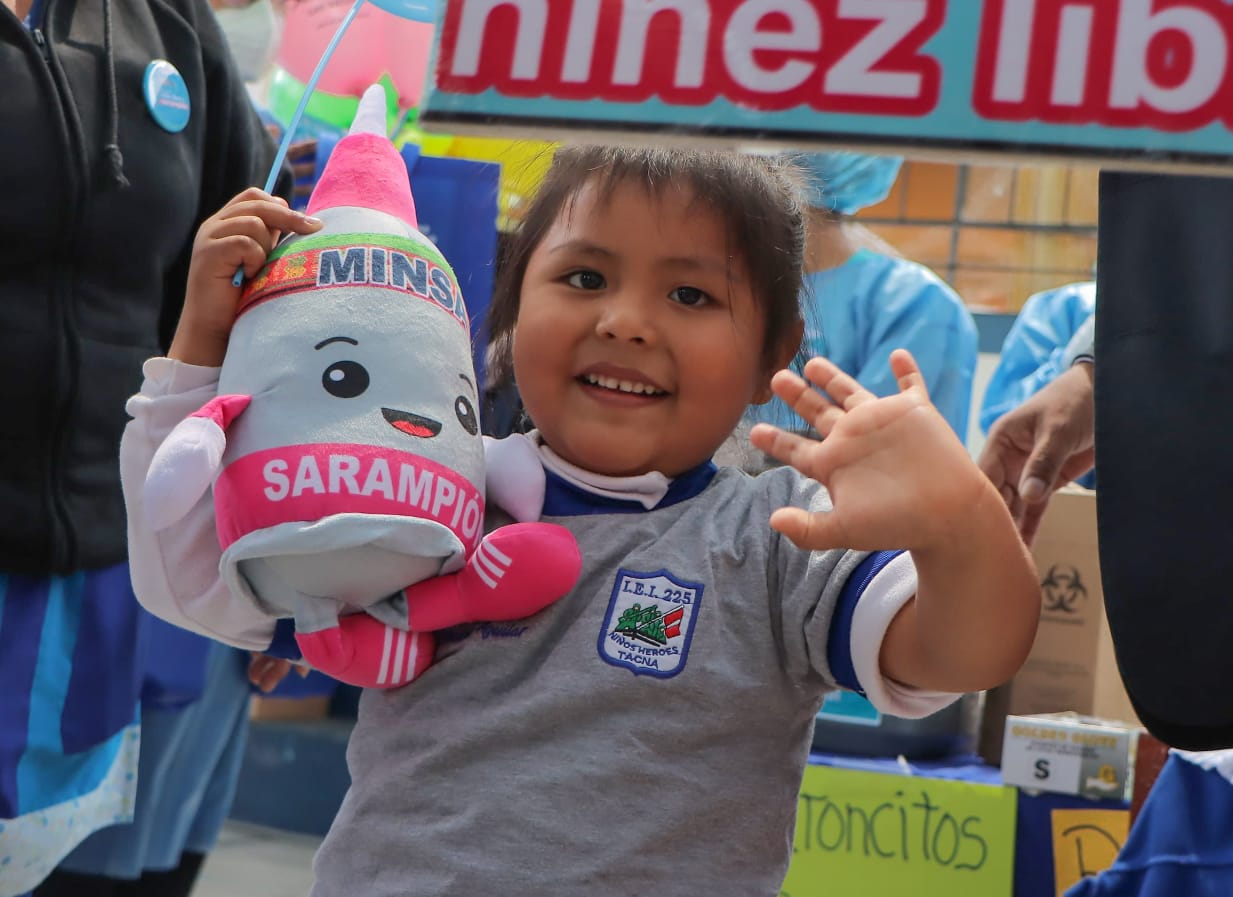 Vacunarán a 1300 niños por día contra la Sarampión en Tacna
