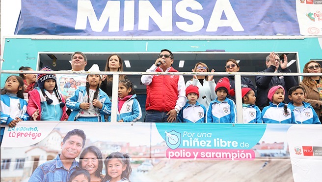 Minsa inició el barrido nacional de vacunación contra el sarampión con la meta de proteger a más de 2.8 millones de niños