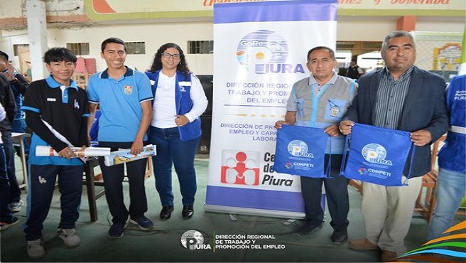 con el objetivo de facilitar la elección de la carrera profesional, técnica u ocupacional que podrían seguir al egresar de la etapa escolar. Esta actividad estuvo a cargo de la Dirección Regional de Trabajo P. E. Piura,