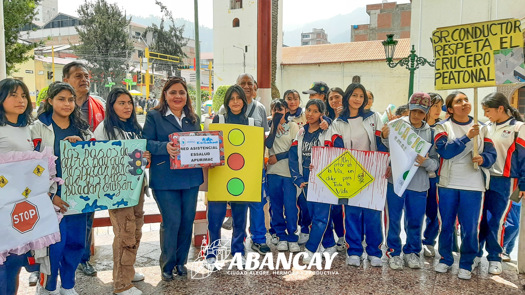 💯📢Marcha De Sensibilización Por La Seguridad Vial En Apurímac: Culminó Con Éxito Rotundo.