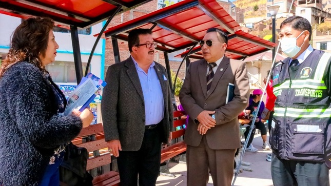 La Gerencia de Transportes visitó la Urb. III Centenario para escuchar necesidades del sector transporte