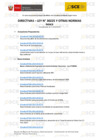 Vista preliminar de documento Indice de Directivas - Ley N° 30225 (Actualizado al 21-04-2025)