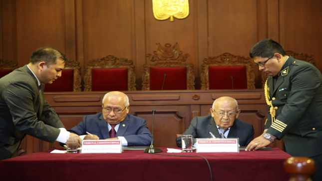 Tribunal Constitucional y Fuero Militar suscribieron convenio