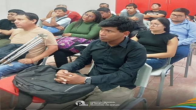 brindó facilitó el espacio a la empresa MEDLOG, para la selección y entrevistas a personas con discapacidad, en el puesto de "Auxiliar administrativo" y "Packing".