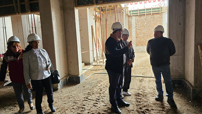 Jefe del AGN supervisa avances en la obra del Archivo Regional de Tacna