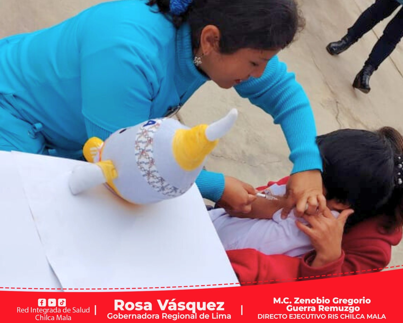 Sarampión: RIS Chilca Mala continua el barrido regional de vacunación a niños de 1 a 6 años, 11mese, 29 días