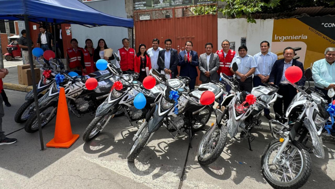 MTC culminó entrega de motos lineales a 194 gobiernos locales