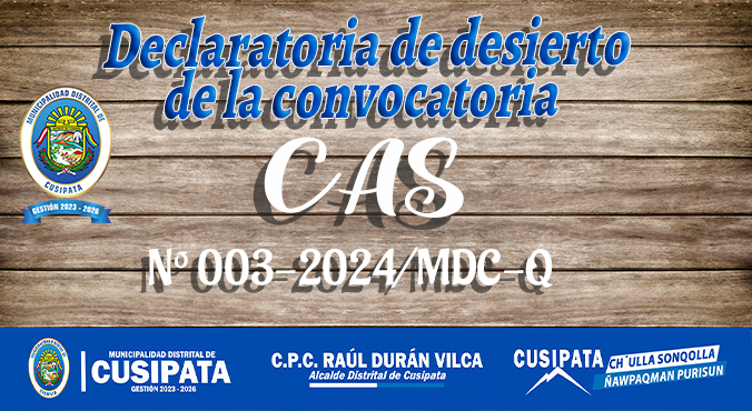 DECLARATORIA DE DESIERTO