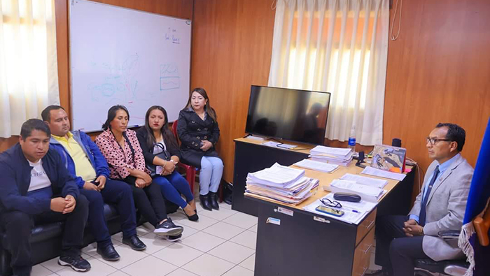 Imagen de reunión sobre contaminación ambiental en la Provincia de Corongo