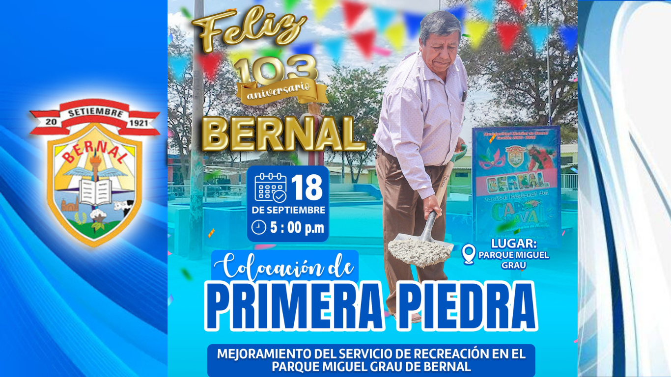 Invitaciรณn a la puesta de primera piedra.