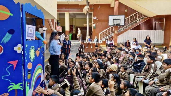 Estudiantes de la institución educativa San Martin de Porres se unen al plan "Recuperando tu confianza, recuperando la seguridad vial"