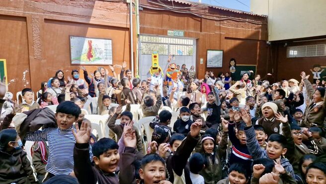 Estudiantes de la institución educativa San Martin de Porres se unen al plan "Recuperando tu confianza, recuperando la seguridad vial"