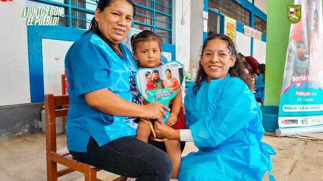 Foto 702 niños es la meta de vacunación contra el sarampión 