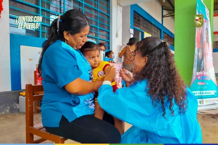 Foto 702 niños es la meta de vacunación contra el sarampión