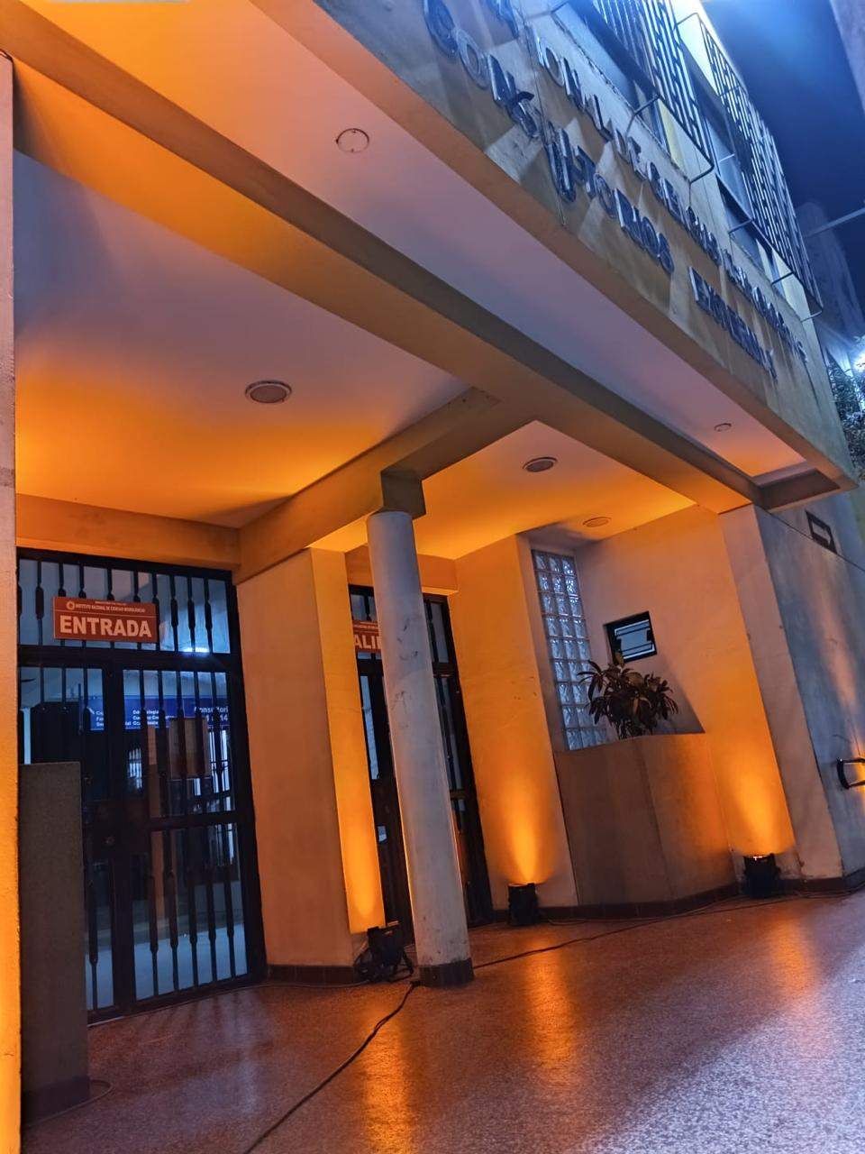 Iluminación de naranja