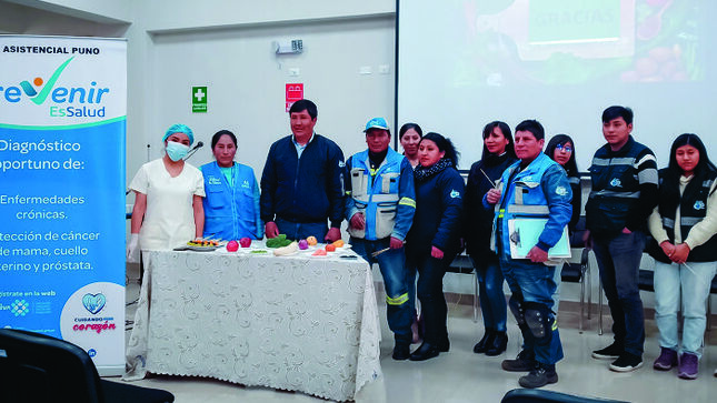 En un esfuerzo por promover el bienestar integral de sus trabajadores, la Empresa Municipal de Saneamiento Básico de Puno, llevó a cabo hoy la jornada del programa “Mi Salud, Mi Vida”.