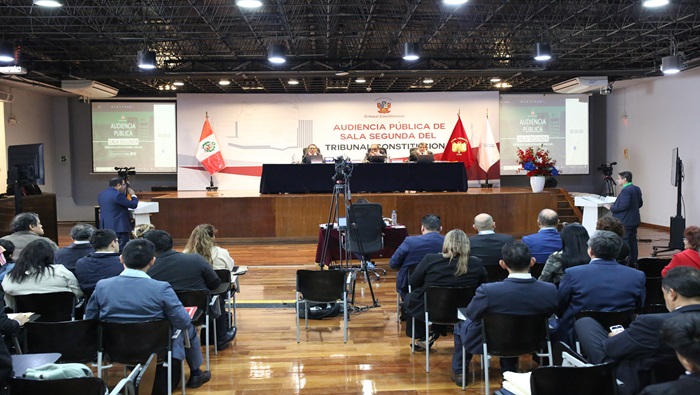 Sala Segunda del Tribunal Constitucional sesionó en audiencia pública en el cono norte y tuvo como sede la Universidad César Vallejo