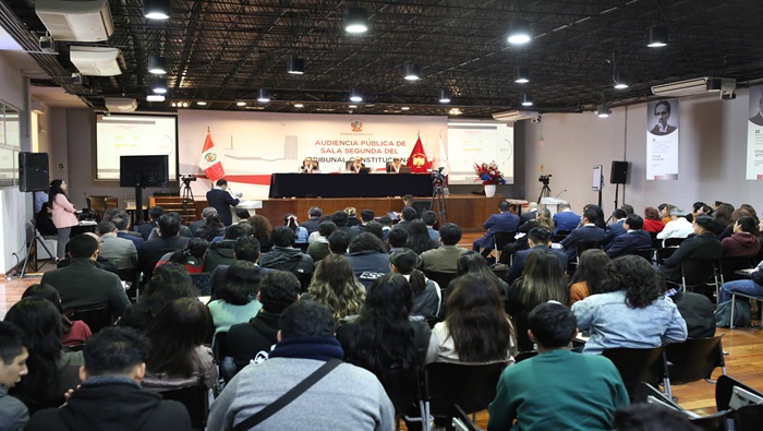 Sala Segunda del Tribunal Constitucional sesionó en audiencia pública en el cono norte y tuvo como sede la Universidad César Vallejo