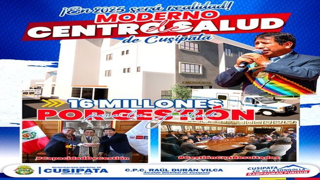 Liderazgo del Alcalde de Cusipata impulsa la construcciΓ³n del nuevo puesto de salud