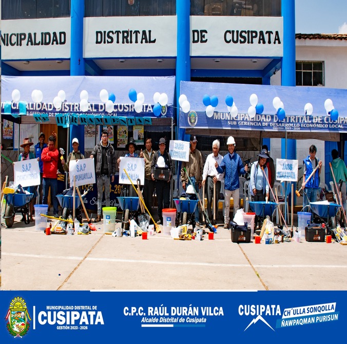 Entregamos Kits de Herramientas a JASS para garantizar agua de calidad en Cusipata